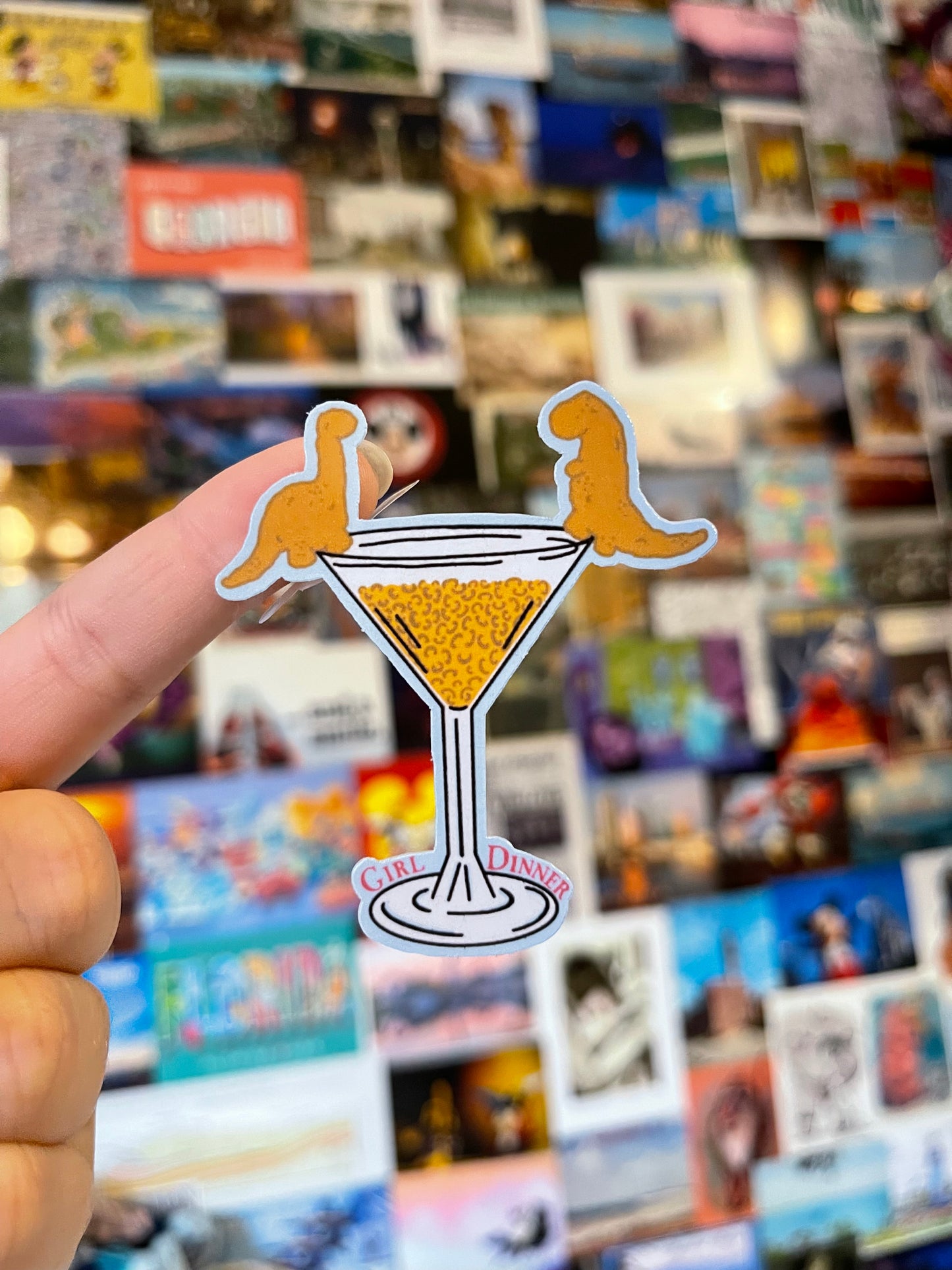 Girl Dinner Martini Sticker