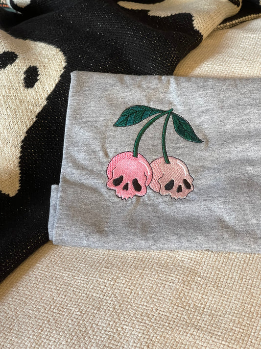 Cherry Skulls Tshirt/Sweatshirt