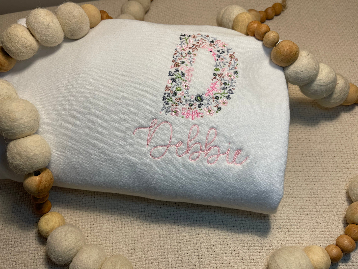 Personalized Letter Tshirt/Sweatshirt