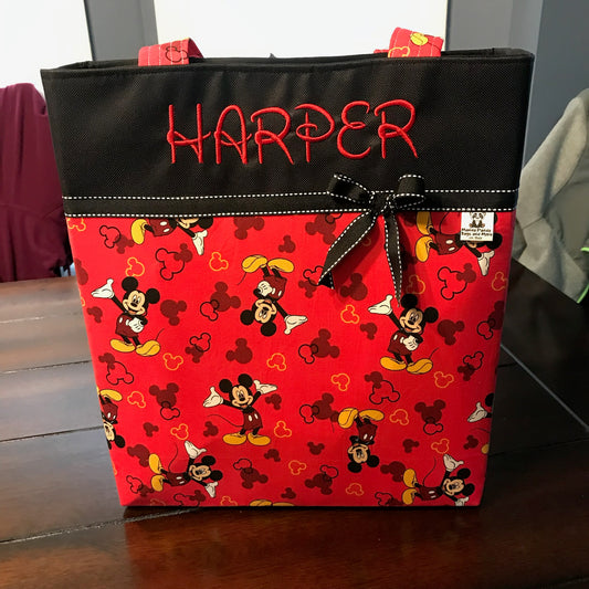 Mickey Mouse Ribbon Style Diaper/Tote Bag