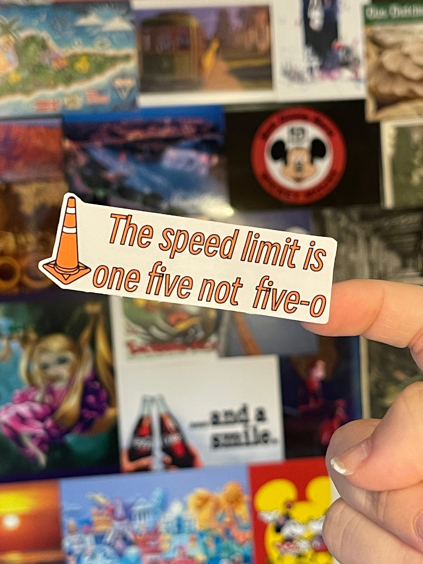 Speed Limit/ Disney Transportation/ DCP Sticker