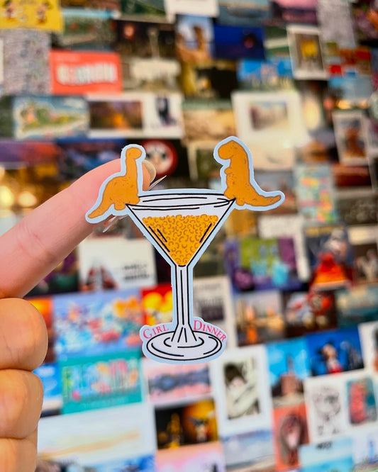 Girl Dinner Martini Sticker