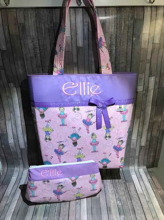 Ballerina Diaper/Tote Bag