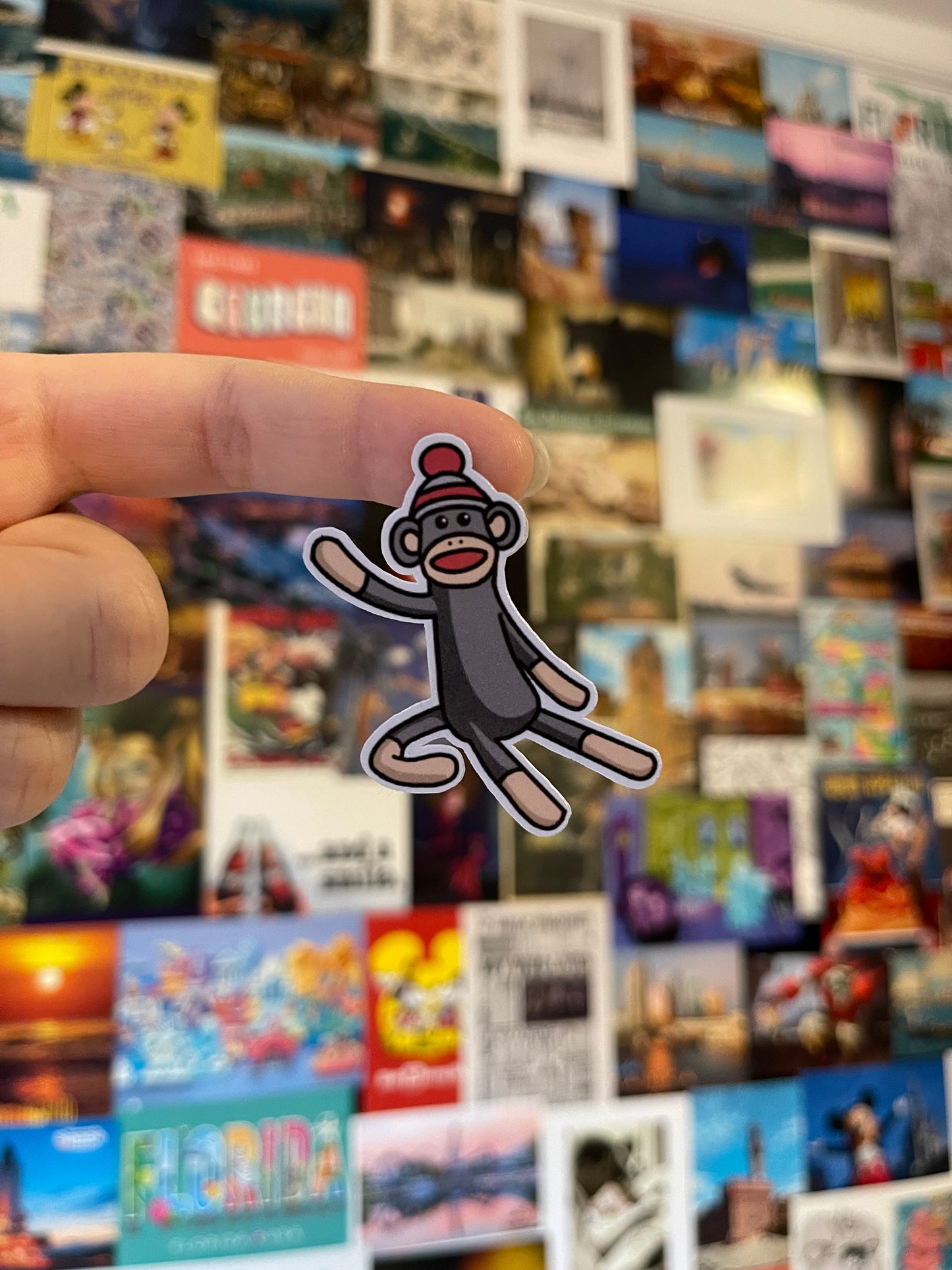 Sock Monkey Sticker