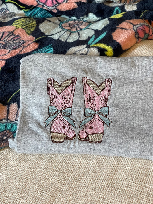 Coquette Cowgirl Boot Tshirt/Sweatshirt