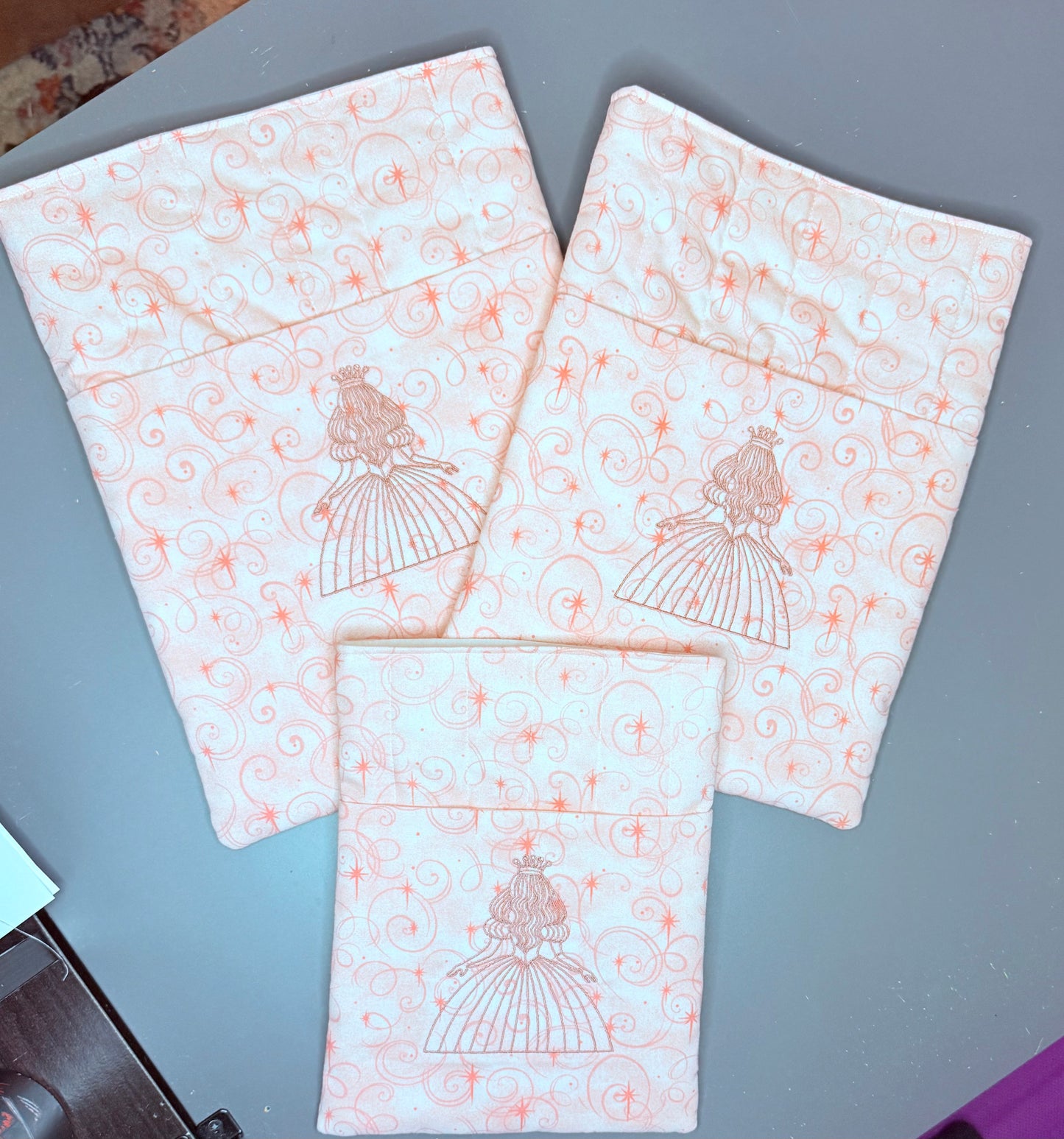Green/pink Witch book sleeves
