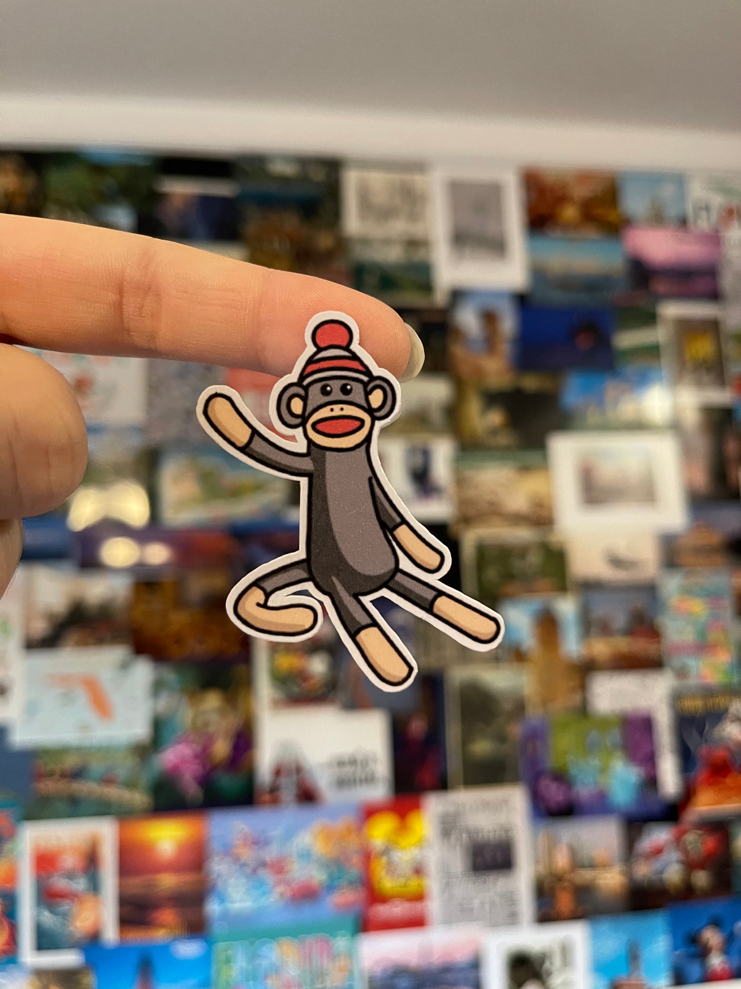 Sock Monkey Sticker